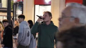 Седая Ночь вживую на улице Европы - На испанском