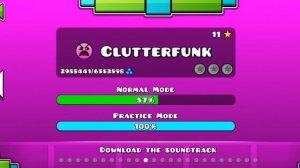 Играю в официальные уровни в geometry dash.