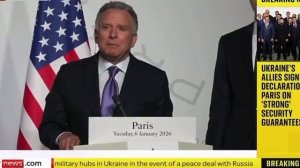 Спецпосланник США Стив Уиткофф по итогам вчерашней встречи в Париже, 6 января 2026 года