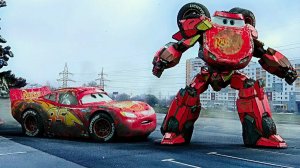 МУЛЬТИКИ ПРО МАШИНКИ 🚗 МОЛНИЯ МАКВИН ПРЕВРАТИЛСЯ В ОГРОМНОГО ТРАНСФОРМЕРА