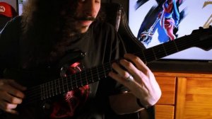 Красивая мелодия аккордами на электрогитаре