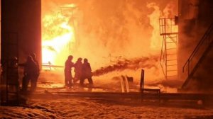 При атаке БПЛА ВСУ по нефтебазе под Белгородом загорелись резервуары