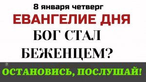 8 января Евангелие дня Бегство в Египет. Почему Всемогущий Бог прячется от земного царя