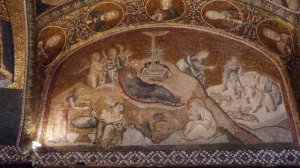 Рождество.  Византийская мозаика