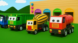 Учим Цвета с Машинками | Экскаватор, Самосвал, Трактор и Спецтехника | Развивающее Видео для Малышей