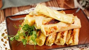 РУЛЕТИКИ ИЗ ТЕСТА ФИЛО, С КРЕМОМ