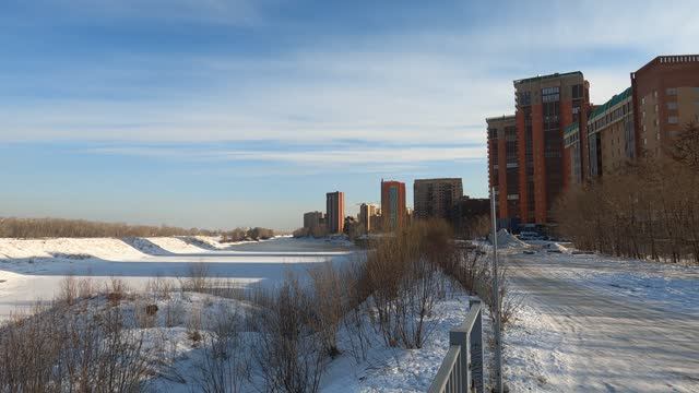 микрорайон Южный Берег, Красноярск январь 2024г. смотреть онлайн