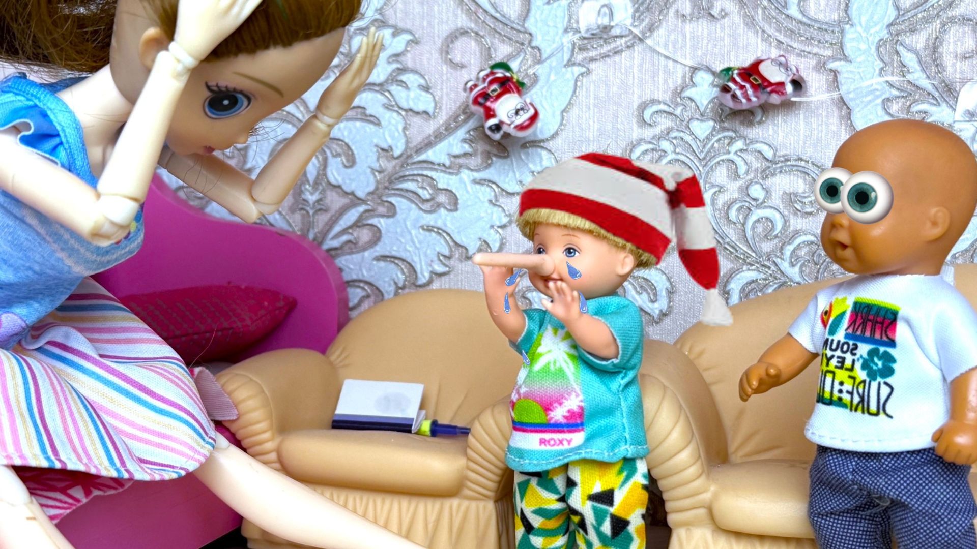 БУРАТИНО ИЛИ ПРОСТО ВРУНИШКА🤥🤣🤣 Даник! Катя и Макс веселая семейка! Куклы Барби и ЛОЛ мультики смотреть онлайн