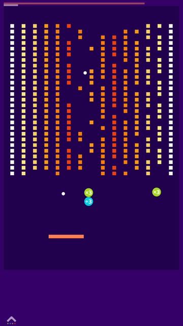 Brick Mania level 1, passing (easy), 3 stars