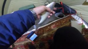 ЗИМНЯЯ РЫБАЛКА  С НОЧЁВКОЙ НА АЯГОЗЕ- ЛЕЩ РАЗОРВАЛ КЛЁВ! КАРАСЬ, САЗАН И КАЙФОВЫЙ ОТДЫХ.