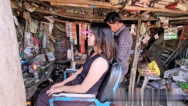 Настоящий индийский уличный парикмахер . Точечный массаж для глубокого расслабления смотреть онлайн