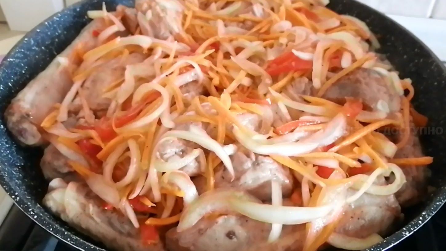 РЕБРЫШКИ СВИНЫЕ ТУШЕНЫЕ с Луком и Морковью смотреть онлайн