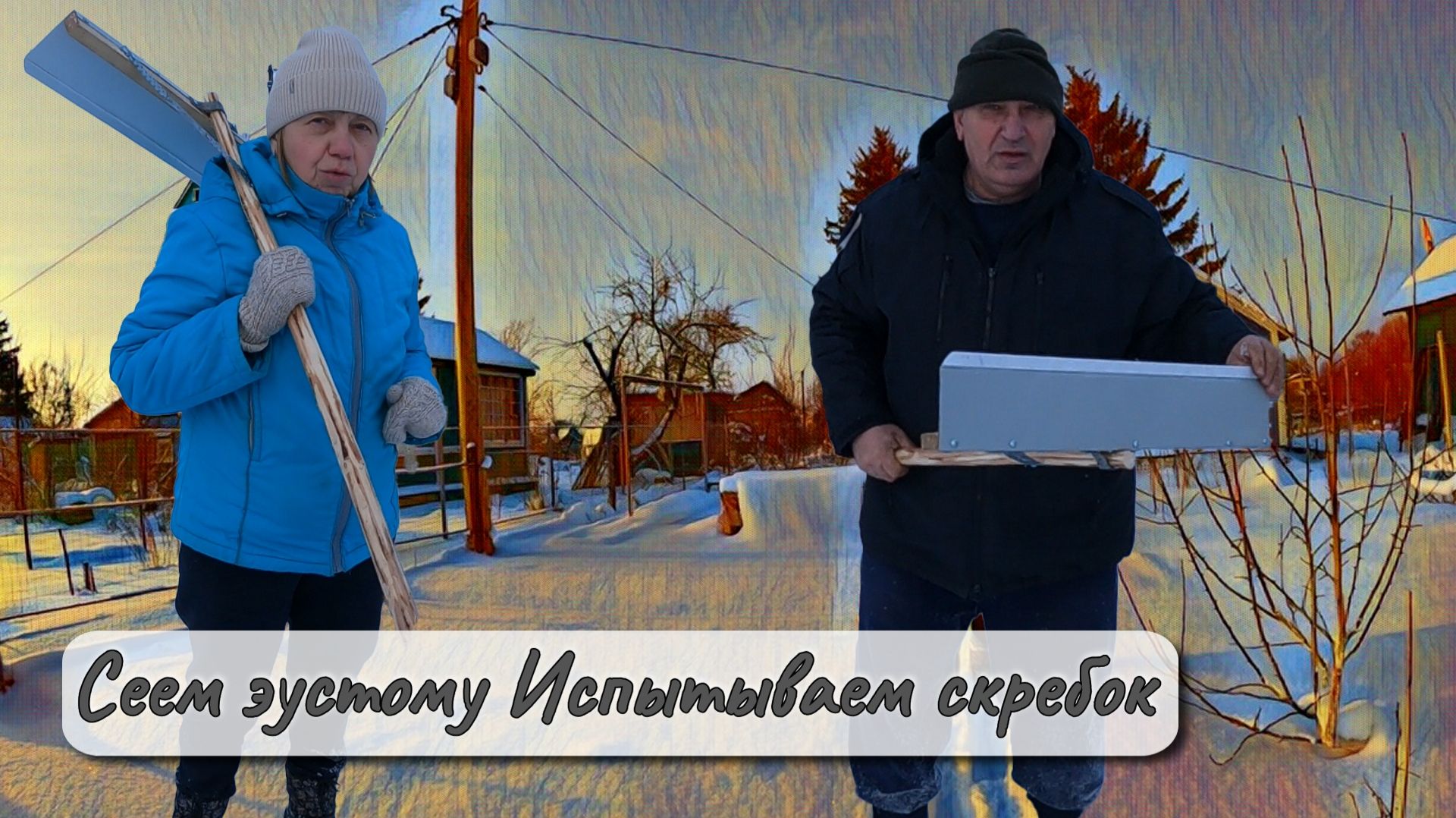 Сеем эустому Испытываем скребок на даче смотреть онлайн