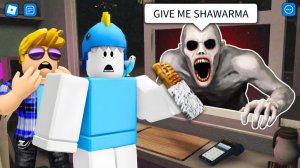 Страшный киоск с шаурмой В РОБЛОКСЕ, СМЕШНЫЕ МОМЕНТЫ АНОМАЛИИ