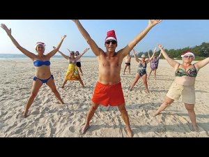 В Рождество Баланс 4-х Стихий на пляже Гоа, Индия. Мир Универсологии