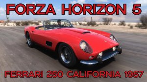 Ferrari 250 California 1957 — знаковая классика на закате дня в мире Forza Horizon 5 🌍⚡️