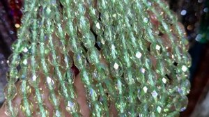 Бусы - стекло гальваника