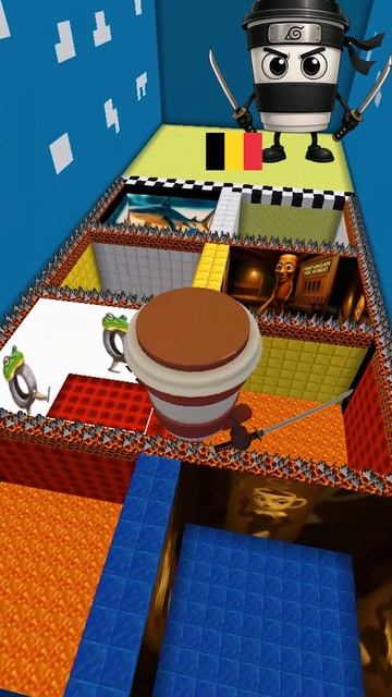 Italian Brainrot vs Squid Game Lava Jump CHALLENGE #minecraft #shorts #sfm смотреть онлайн