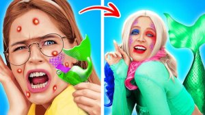 От нерда к русалке харли квинн ♦️ Понравится ли джокеру? 😱