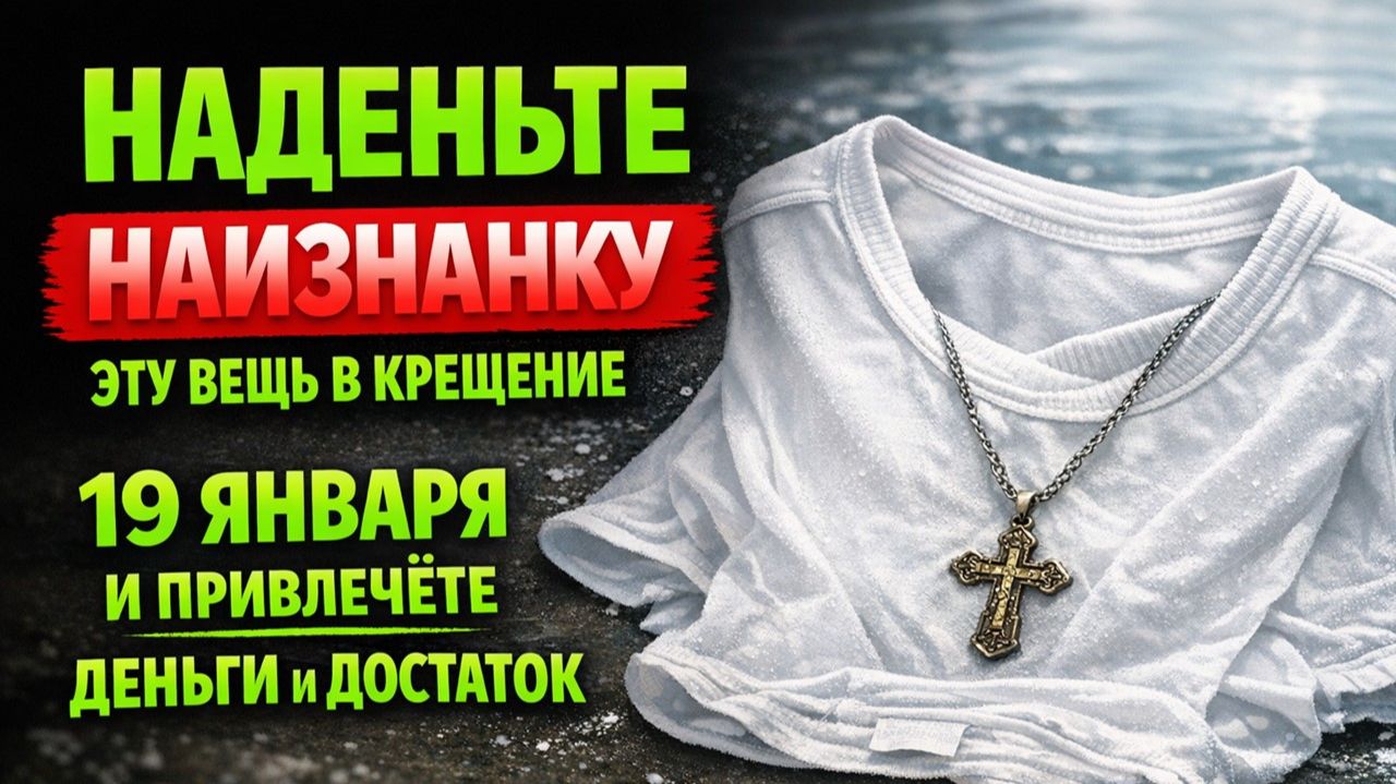 Наденьте одну вещь наизнанку в Крещение 19 января и посмотрите, что начнёт твориться с деньгами смотреть онлайн