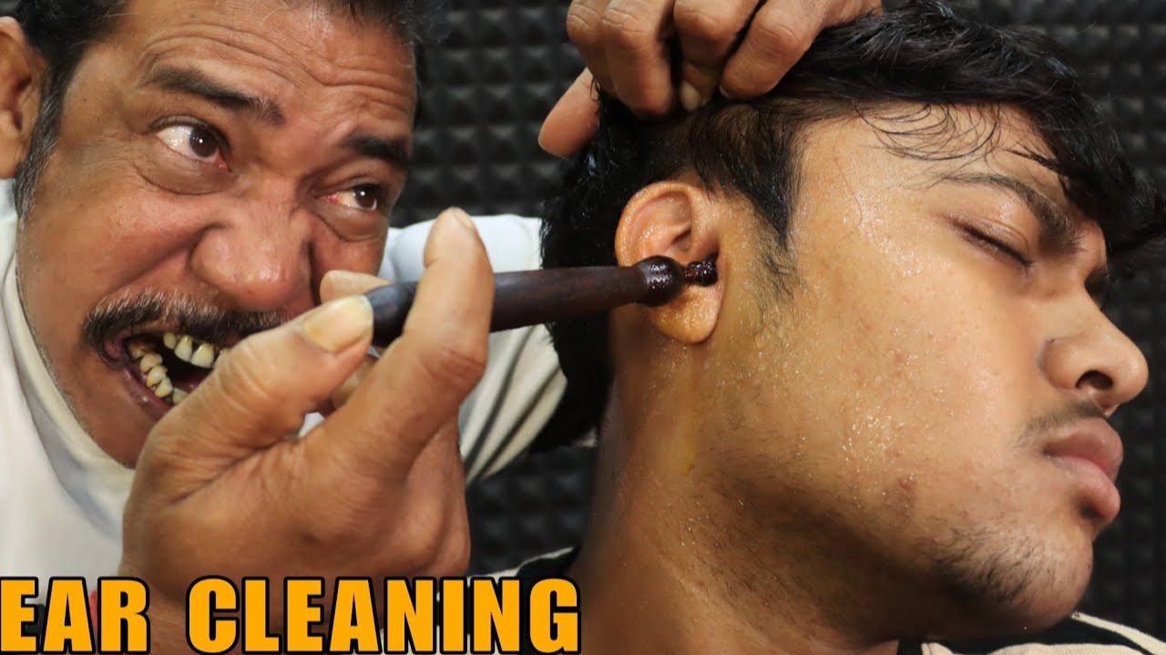 Ear Massage & Ear Cleaning by Asim Barber ｜ Head Massage & Hair Cracking ｜ Neck Cracking ｜ ASMR смотреть онлайн