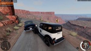 BeamNG.Drive , погоня за преступником на ретро тачке
