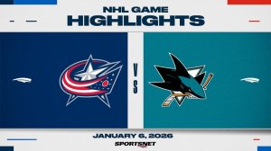 07.01.2026 | ОБЗОР МАТЧА | Сан-Хосе Шаркс - Коламбус Блю Джекетс | Highlights