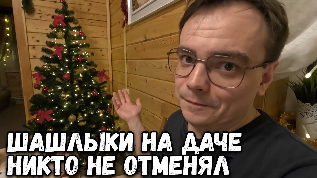 ДАЧНЫЙ ВЛОГ. НОВОГОДНИЕ КАНИКУЛЫ НА ДАЧЕ ПРОДОЛЖАЮТСЯ. ОТМЕЧАЕМ НОВЫЙ ГОД С ШАШЛЫКАМИ смотреть онлайн