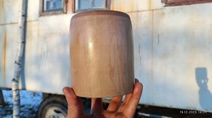 светлая крепкая груша без сучков кружка баклашка для кактуса выточил на токарном станке realrez 550w