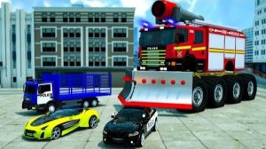 Погоня по горячим следам | Мультфильм о полицейском грузовике