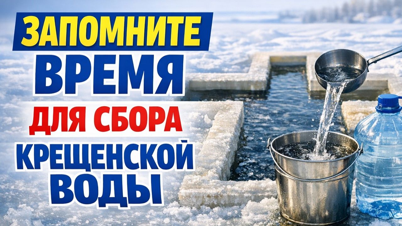 Соберите крещенскую воду в нужное время 19 января и не потеряйте главное благословение дня смотреть онлайн