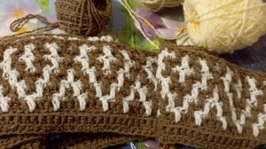 СП "Триостарты. Январь 2026" / 2 старт. Мозаичное вязание крючком.