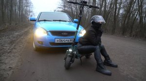 Lada Priora Nitro Blue и внедорожный электросамокат Hitway H16!
