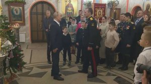 Владимир Путин встретил Рождество в окружении Героев России