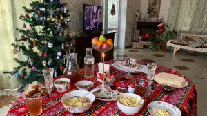 ✨Влог Рождественский⭐️🎄👼Празднуем Сочельник, Рождество Христово😇Праздничный стол, идем в храм🙏⛪️