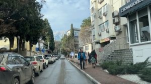 Ялта. С Рождеством Христовым! По Гоголя, Боткинской ул., в Сочельник- 06.01.2026. Крым. Crimea.Yalta