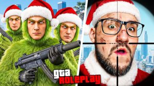 4 ГРИНЧА КИЛЛЕРА vs ДЕД МОРОЗ! ПРОНИКНУТЬ В ДОМ и ДОСТАВИТЬ ПОДАРКИ ЗА 1 ЧАС! (GTA 5 RP)