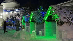 Сани с оленями и светящиеся скульптуры: Рождественское волшебство Раифского монастыря