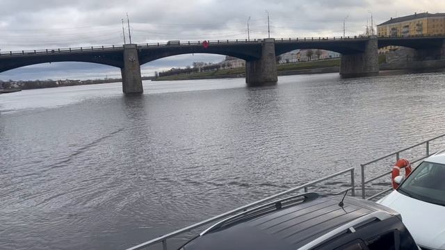 Самоходный паром СП-40. Покатушки в центре Твери