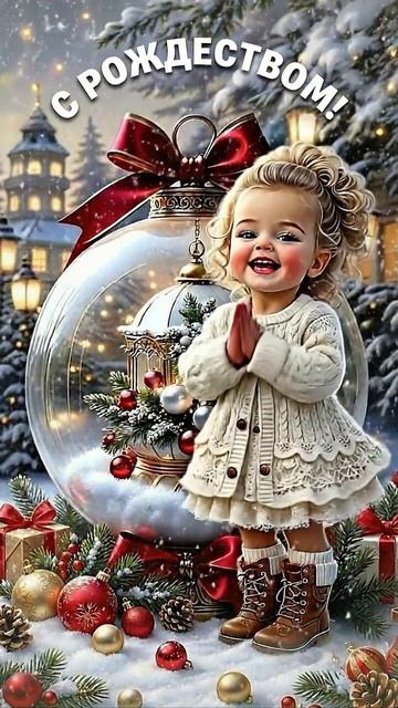 КРАСИВОЕ поздравление с Рождеством!