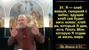 Если вы не верите, что Иисус –Бог, вы не христианин.  Ин. 6:48-59