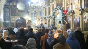 Православные верующие  отмечают Рождество Христово в Махачкале