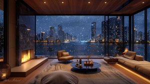 🔥 РОЖДЕСТВЕНСКИЙ ДЖАЗ В РОСКОШНОЙ ГОСТИНОЙ С КАМИНОМ 🎵 ЗИМНЯЯ РАССЛАБЛЯЮЩАЯ МУЗЫКА ДЛЯ ДУШИ