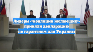 Лидеры «коалиции желающих» приняли декларацию по гарантиям для Украины