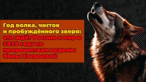 Год волка и пробуждённого зверя: что ждёт Россию и мир в 2026 году по пророчествам Инны Хосроевой