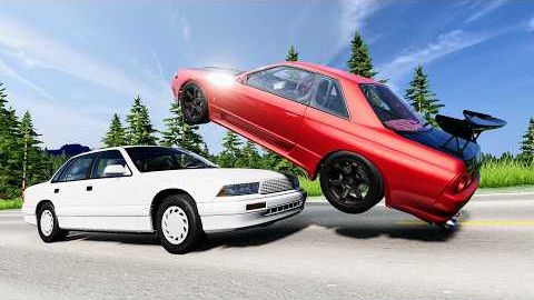 Аварии с высокоскоростным движением автомобилей - BeamNG Drive / CrashBoomPunk смотреть онлайн