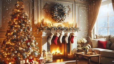 музыка для рождественного настроения ,всех с рождеством! смотреть онлайн