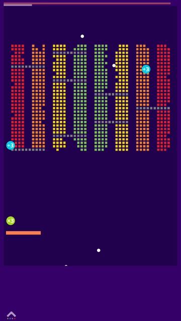 Brick Mania level 3, passing (easy), 3 stars