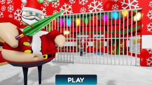 Рождественский побег Барри из тюрьмы! Обби Roblox! Прохождение игры