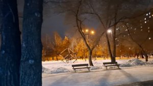 Красноярск. Новый год. Вечерняя прогулка.